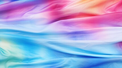 Canvas Print - an abstract image highlighting the graceful flow and vivid colors of silky fabric perfect for convey