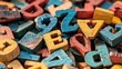 Wooden letters spell out words in this colorful ABC game. When it's game over, the letters remain scattered, adding to the challenge and visual appeal.