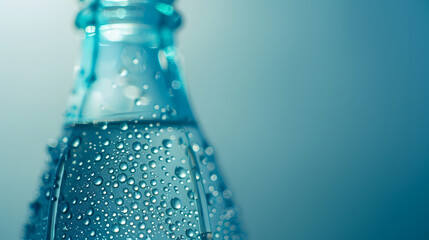 Aufkleber - Glass bottle of water with drops : Generative AI