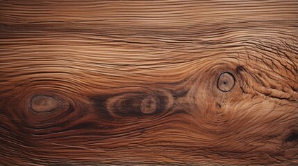 Wall Mural - An exquisite close-up shot highlighting the intricate patterns and rich color variations in dark wood grain