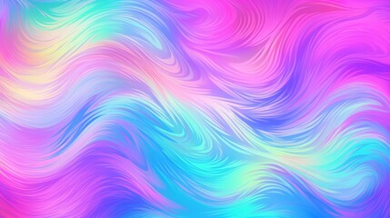 Canvas Print - an abstract pattern featuring waves of pastel pinks, blues, and purples creating a dynamic movement
