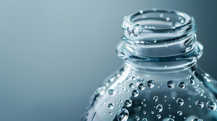 Aufkleber - Glass bottle of water with drops : Generative AI