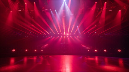 Poster - the concert stage prepared in ready for a great performance : Generative AI