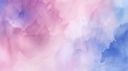 Canvas Print - Gentle transition of colors from purple to pink in a delicate watercolor wash effect