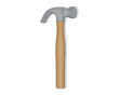© Nick kelly jr  - vector design of a hammer with a head made of iron with two hooks on the back and a handle made of wood