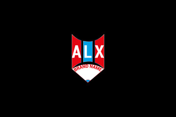 Wall Mural - ALX letter logo vector design, ALX simple and modern logo. ALX luxurious alphabet design