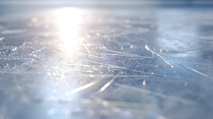 Poster - Ice texture on a skating rink : Generative AI