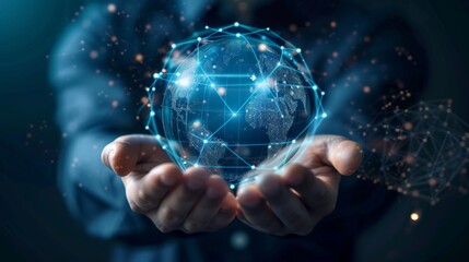 Fototapete - Digital transformation technology strategy, IoT, internet of things. transformation of ideas and the adoption of technology in business in the digital age