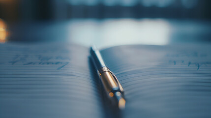Aufkleber - pen on a notebook : Generative AI