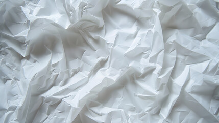 Aufkleber - Paper texture background Crumpled paper White creased paper : Generative AI