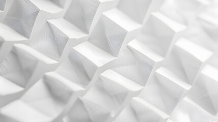 Fototapete - White checkered paper texture background : Generative AI
