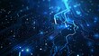 © Chingiz - Abstract futuristic circuit board illustration in dark blue, showcasing advanced computer technology.