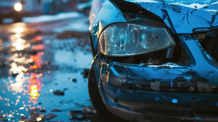 Insurance claim report for the accident