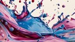 Beautiful rainbow paint splash background. Grunge textured fluid art wallpaper. 3d rendering