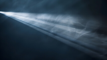 Aufkleber - Close up of light beam isolated on black background : Generative AI