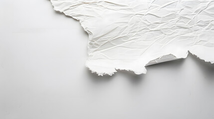 Aufkleber - paper with torn edges over white background : Generative AI