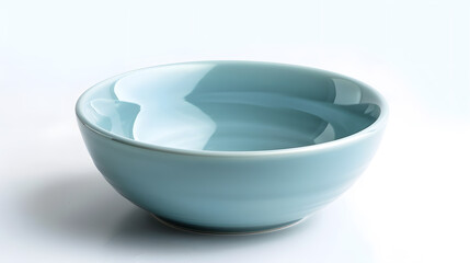 Aufkleber - Empty ceramic bowl isolated on white background : Generative AI