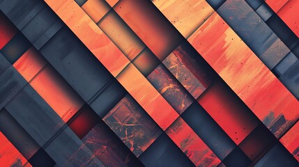 Wall Mural - colorful abstract geometric pattern background	