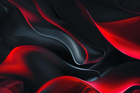 dynamic black and red abstract banner background bold contrasting colors futuristic digital art