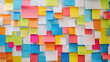 © Thanos - Colorful Sticky Notes on a Wall Background