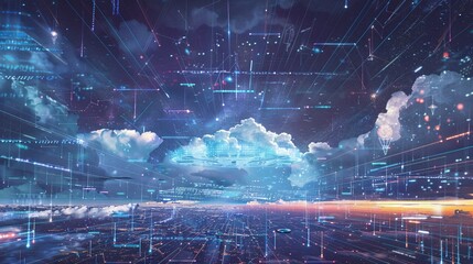 Digital Art: A Cosmic Computer Network