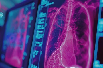 rzte analysieren lungenentzndung auf rntgenbildern eines covid19patienten medizinische forschung und diagnose