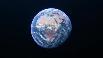 Wall Mural - rotating planet earth from space. textures from the nasa website