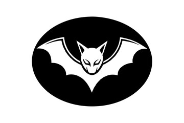 Wall Mural - bat logo silhouette vector illustration