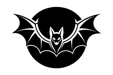 Wall Mural - bat logo silhouette vector illustration