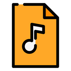 Sticker - music file icon 