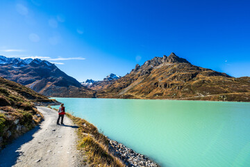 Wall Mural - Lake Silvretta at the end of the Montafon Valley, State of Vorarlberg, Austria