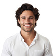 © The Stock Guy - Close-up portrait of a young handsome man with a smiling on face, happy expression isolated on transparent background