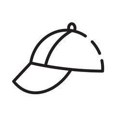 Poster - Baseball Cap Fashion Line Icon