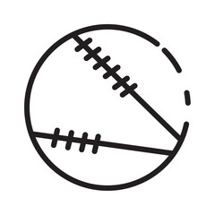 Poster - Ball Baseball Game Line Icon