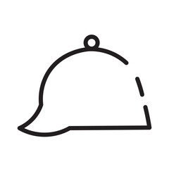 Canvas Print - Hat Helmet Tools Line Icon