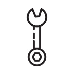 Poster - Repair Tool Wrench Line Icon