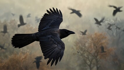 Canvas Print - vulture in flight