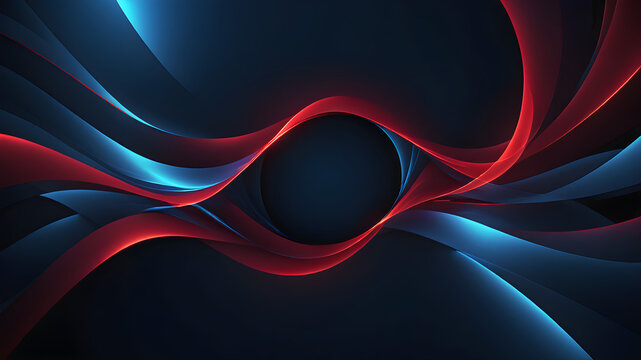 abstract 3d dark blue background with a combination of luminous red overlap style graphic design element