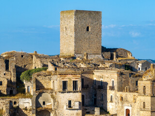 Canvas Print - Abandoned Village - Craco, Italy