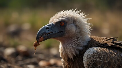 Sticker - vulture in the zoo