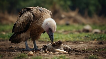 Wall Mural - vulture in the zoo