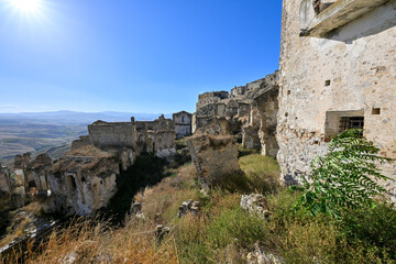 Canvas Print - Abandoned Village - Craco, Italy