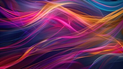 Wall Mural - colorful lines on abstract background