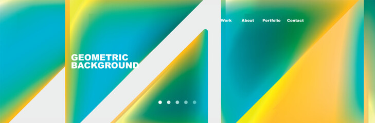 Triangle minimal web site page background design. Vector Illustration For Wallpaper, Banner, Background, Card, Book Illustration, landing page