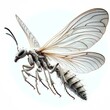 Antlions are insects known for their larval pits that trap ants, which they catch with sharp mandibles.