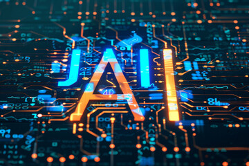 AI Machine learning in science ai network futuristic intelligence datum machine cyber digital concept.