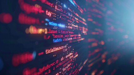 Programming code abstract technology coding computer software technology program web abstract datum cyberspace background.
