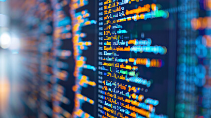 Programming code abstract technology coding computer software technology program web abstract datum cyberspace background.