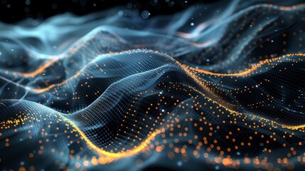 Abstract Mesh Creative Design: An illustration demonstrating creative design using abstract wireframe patterns