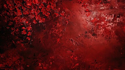 Red pattern wallpaper